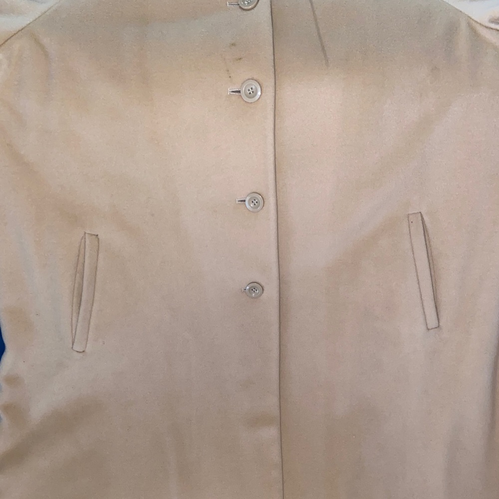 Beautiful cream wool & cashmere blend coat.